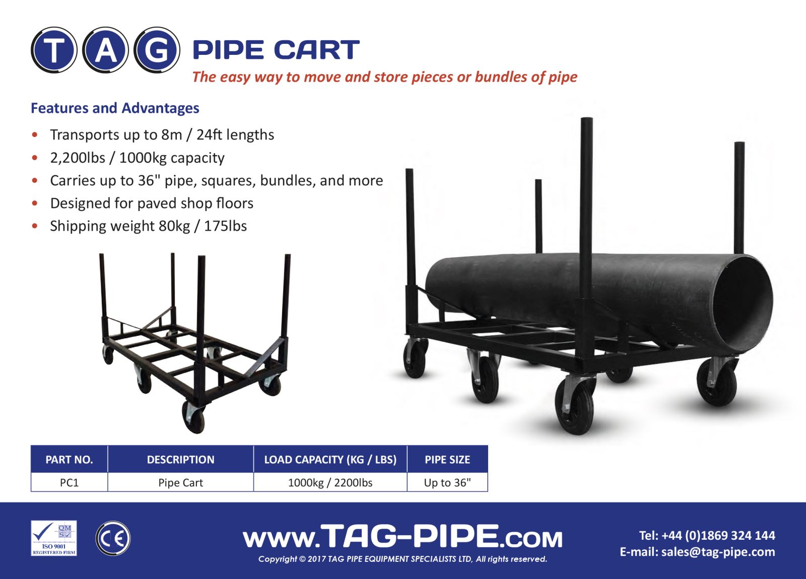 TAG Pipe Cart